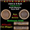 Image 1 : Indian cent 1c Orig Brandt McDonalds roll, 1909 end S other end