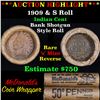 Image 1 : Indian cent 1c Orig Brandt McDonalds roll, 1909 end S other end