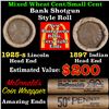 Mixed small cents 1c orig shotgun Brandt McDonalds roll, 1925-s Wheat Cent, 1897 Indian Cent other