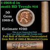 Image 1 : Shotgun Lincoln 1c roll, 1968-d 50 pcs Brandt Wrapper