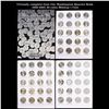 Image 1 : Virtually complete Gem Unc Washington Quarter Book 1999-2003 49 coins Missing 1 Coin