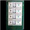 Image 2 : ***Auction Highlight*** World Reserve Monetary Exchange UNCUT MINT SHEET of 4x **Star Note** 1996 $2