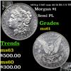 Image 1 : 1878-p 7/8tf Morgan Dollar vam 40 I4 R5 7/5 TF $1 Grades BU+