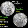 Image 1 : 1881-p Morgan Dollar $1 Grades GEM Unc