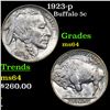 Image 1 : 1923-p Buffalo Nickel 5c Grades Choice Unc