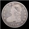 Image 2 : 1821 Capped Bust Quarter B-3 25c Grades vg+