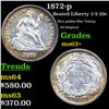 Image 1 : 1872-p Seated Liberty Half Dime 1/2 10c Grades Select+ Unc