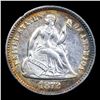 Image 2 : 1872-p Seated Liberty Half Dime 1/2 10c Grades Select+ Unc