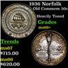 Image 1 : 1936 Norfolk Old Commem Half Dollar 50c Grades GEM++ Unc