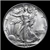 Image 2 : 1941-p Walking Liberty Half Dollar 50c Grades Choice+ Unc