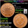 Image 1 : Proof ***Auction Highlight*** 1873 Closed 3 Two Cent Piece TOP POP! 2c Graded pr67 rb By SEGS (fc)