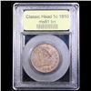 Image 4 : ***Auction Highlight*** 1810 Classic Head Large Cent 1c Graded Unc+ BN By USCG (fc)