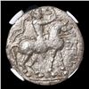 Image 2 : NGC Ancient Indo-Scythians, Azes I/II after c58 BC AR Tetradrachm Graded F By NGC