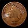 Image 2 : Indian cent from 1880 Love Token, script name, Herbert Grades NG