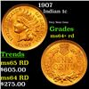 Image 1 : 1907 Indian Cent 1c Grades Choice+ Unc RD