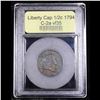 Image 4 : ***Auction Highlight*** 1794 Liberty Cap half cent C-2a 1/2c Graded vf++ By USCG (fc)