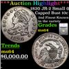 Image 1 : ***Auction Highlight*** 1820 Capped Bust Dime JR-2 Small 0 10c Graded ms64 By SEGS (fc)