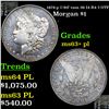 Image 1 : 1878-p 7/8tf Morgan Dollar vam 38 I4 R4 7/5TF $1 Grades Select Unc+ PL