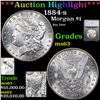 ***Auction Highlight*** 1884-s Morgan Dollar $1 Graded ms63 By SEGS (fc)