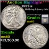 ***Auction Highlight*** 1927-s Walking Liberty Half Dollar 50c Graded ms65 By SEGS (fc)