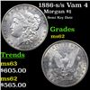 Image 1 : 1886-s Morgan Dollar /s Vam 4 $1 Grades Select Unc