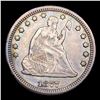 Image 2 : 1877-cc Seated Liberty Quarter 25c Grades xf+