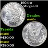 Image 1 : 1904-o Morgan Dollar $1 Grades GEM+ Unc