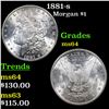 Image 1 : 1881-s Morgan Dollar $1 Grades Choice Unc
