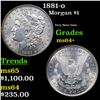 Image 1 : 1881-o Morgan Dollar $1 Grades Choice+ Unc