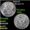 Image 1 : 1921-d Morgan Dollar $1 Grades Select Unc