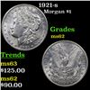 Image 1 : 1921-s Morgan Dollar $1 Grades Select Unc
