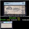 Image 1 : Rare September 2nd 1861 $10 T-28 Confederate States of America CSA Richmond Graded f15 By PMG