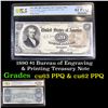 Image 1 : PCGS  1890 $1 Bureau of Engraving & Printing Treasury Note Graded cu63 PPQ By PCGS