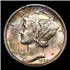 Image 2 : ***Auction Highlight*** 1929-d Mercury Dime Near Top POP! 10c Graded ms67+ FSB By SEGS (fc)
