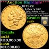 ***Auction Highlight*** 1871-cc Gold Liberty Double Eagle $20 Graded Choice AU By USCG (fc)
