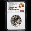 Image 2 : Proof NGC 2017-p Dragon & Phoenix Early Release Australia Dollar $1 High Relief Graded pr70 DCAM BY 