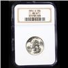 Image 2 : NGC 1944-s Washington Quarter 25c Graded ms67 BY NGC