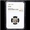 Image 2 : Proof NGC 1866 Three Cent Copper Nickel 3cn Graded pr64 BY NGC