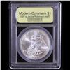 Image 2 : 1997-s Robinson Modern Commem Dollar $1 Graded ms70, Perfection By USCG