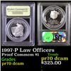 Image 1 : Proof 1997-P Law Officers Modern Commem Dollar $1 Graded GEM++ Proof Deep Cameo By USCG