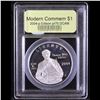 Image 2 : Proof 2004-P Edison Modern Commem Dollar $1 Graded GEM++ Proof Deep Cameo By USCG