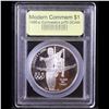 Image 2 : Proof 1995-P Olympic Gymnast Modern Commem Dollar $1 Graded GEM++ Proof Deep Cameo By USCG