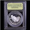 Image 2 : Proof 1991-s Mount Rushmore Modern Commem Dollar $1 Graded GEM++ Proof Deep Cameo By USCG