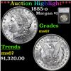 Image 1 : ***Auction Highlight*** 1885-o Morgan Dollar $1 Graded ms67 by SEGS (fc)