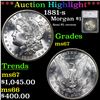 Image 1 : ***Auction Highlight*** 1881-s Morgan Dollar $1 Graded ms67 by SEGS (fc)
