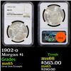 Image 1 : NGC 1902-o Morgan Dollar $1 Graded ms65 by NGC