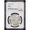 Image 2 : NGC 1902-o Morgan Dollar $1 Graded ms65 by NGC