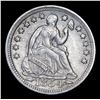 Image 2 : 1854-p Seated Liberty Half Dime 1/2 10c Grades xf