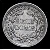 Image 3 : 1854-p Seated Liberty Half Dime 1/2 10c Grades xf