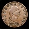 Image 2 : 1863 George Washington Civil War Token No Compromise with Traitors 1c Grades vf details